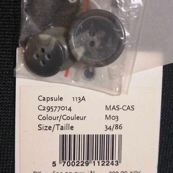 NWT, InWear   , ladies linen ,dark and light grey blend,  trouser, size US 6 - Picture 8 of 13